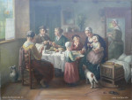 Vóór restauratie, boereninterieur, Johan Bernard de Hoog